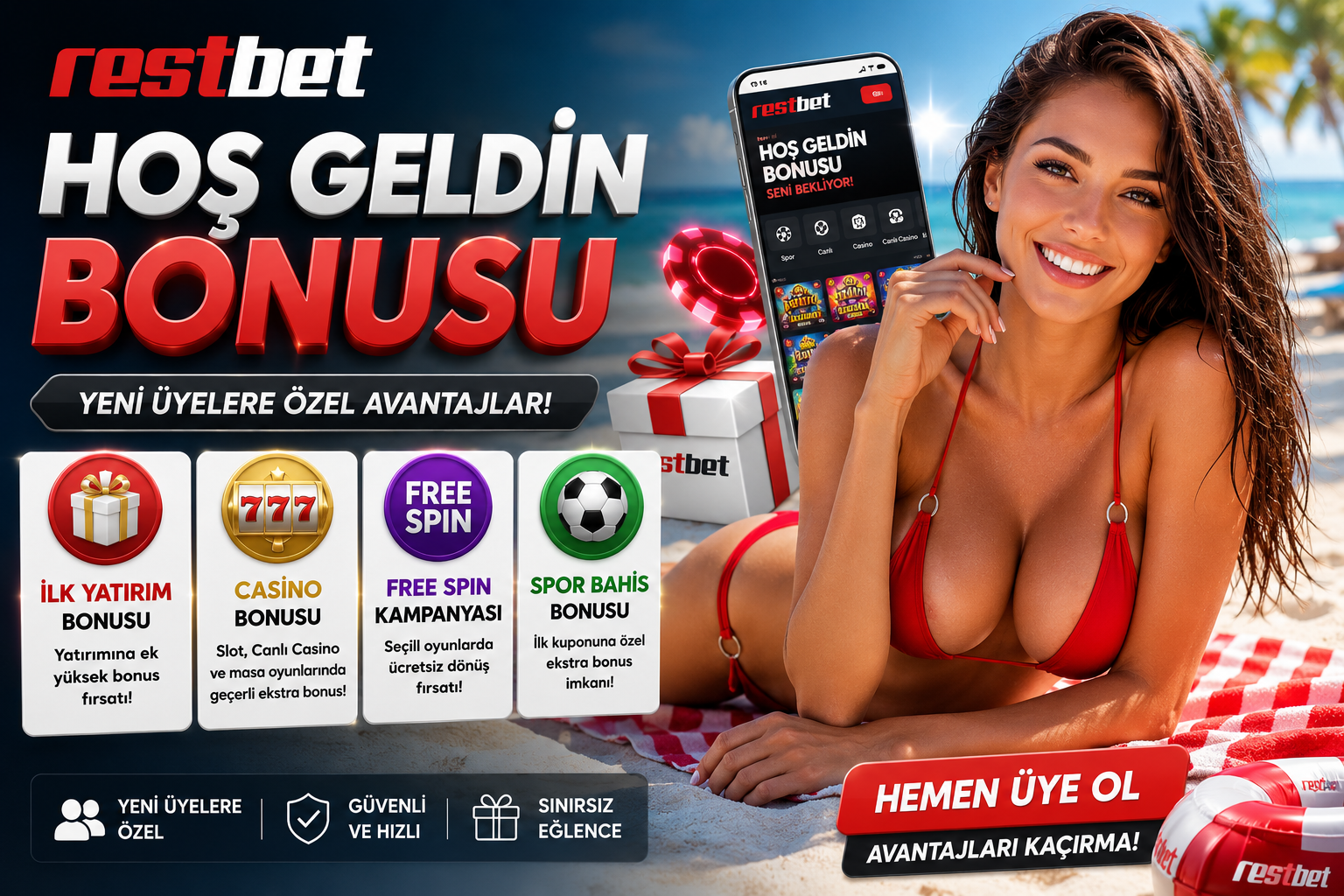 Restbet, Restbet Giriş ve Güncel Adresi 10 restbet yeni üyelik bonusu, restbet yatırım bonusu