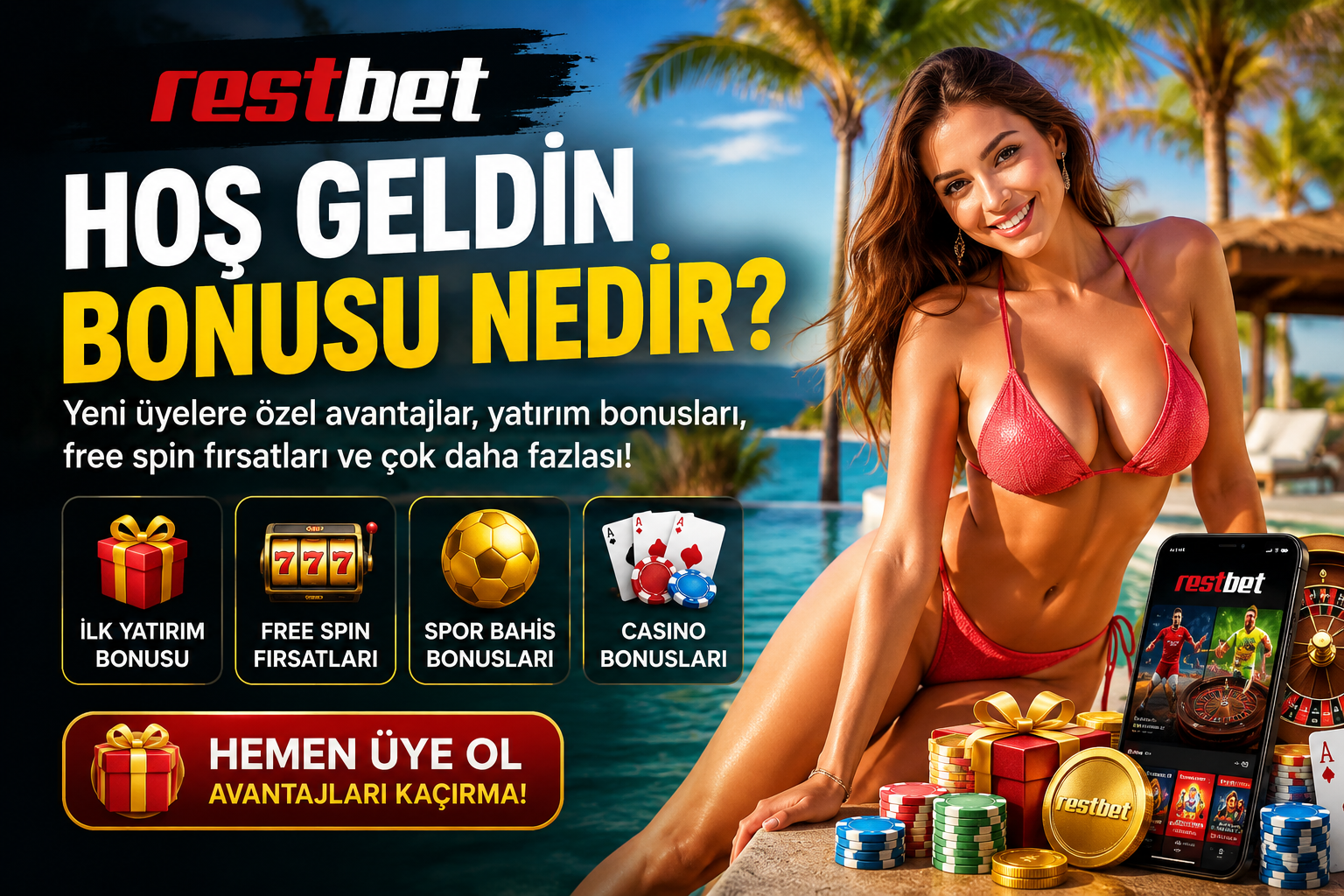 Restbet, Restbet Giriş ve Güncel Adresi 11 restbet kayıt bonusu, ilk üyelik bonusu